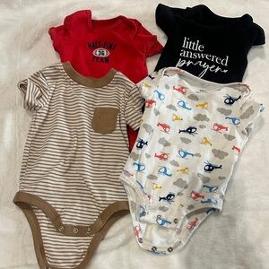 Assorted Kids One Pieces Set 0-3 Month